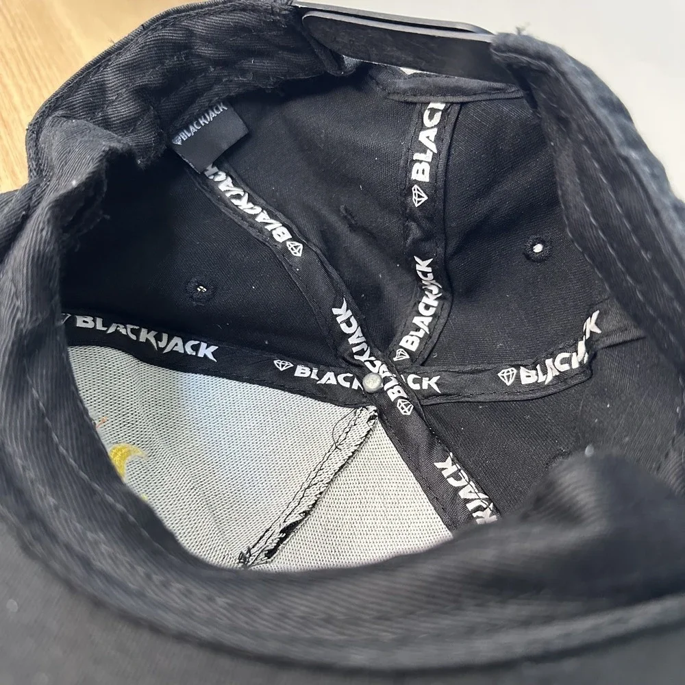 BlackJack Savage Flames Baseball Cap‎ Black Kids Boys OSFM Snapback